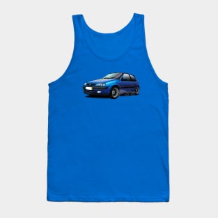 Citroen Saxo Illustration - Blue Tank Top